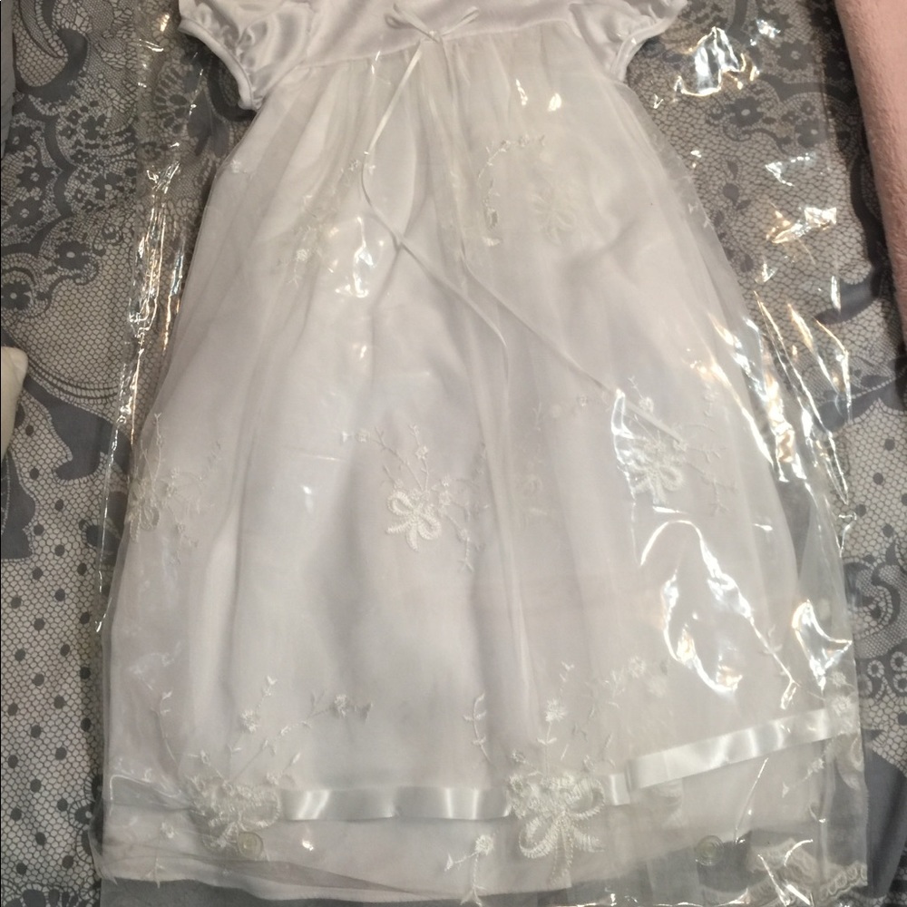 Beautiful white dress for baptism
